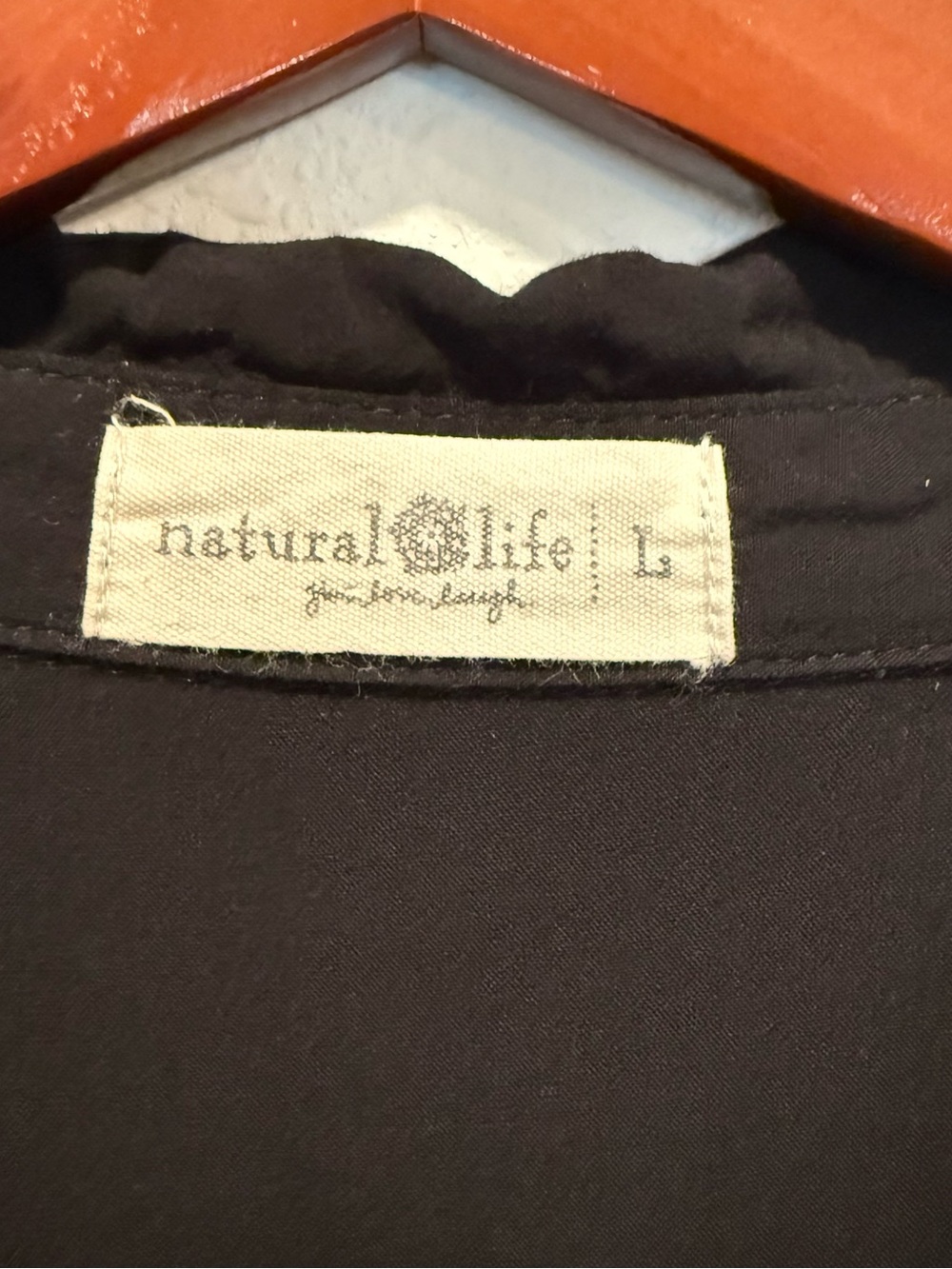 NATURAL LIFE Black Tiered Midi Shirt Dress with Collar - Picture 4 of 10
